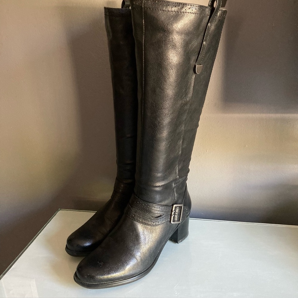 Black Laura Ashley Knee-High Boots